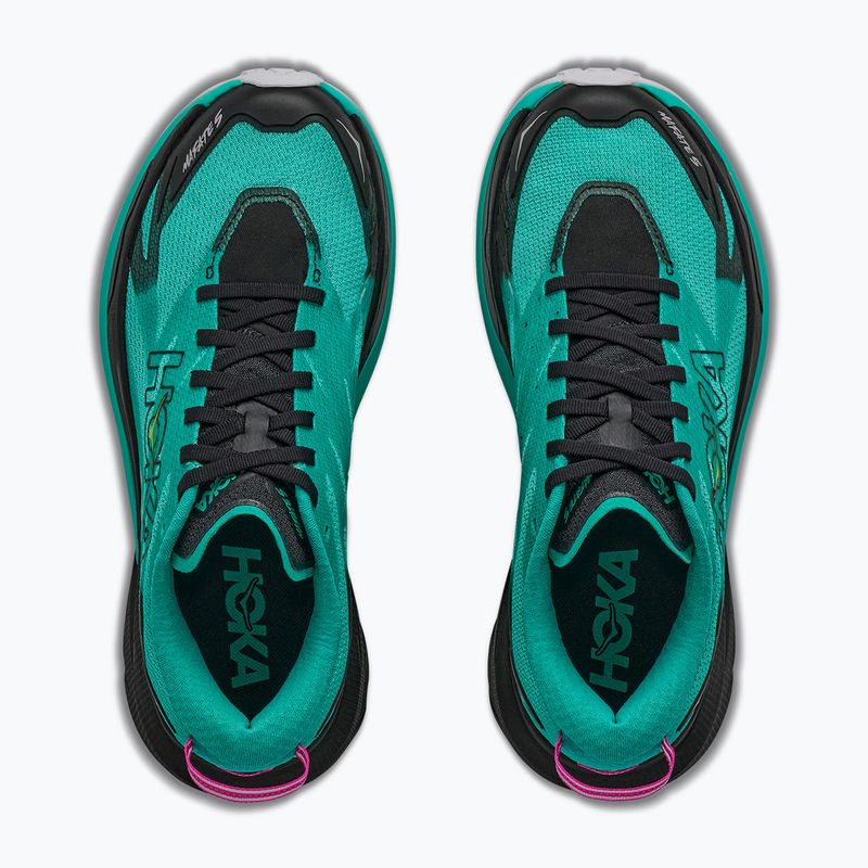 Moteriški bėgimo batai HOKA Mafate 5 black/electric aqua 8