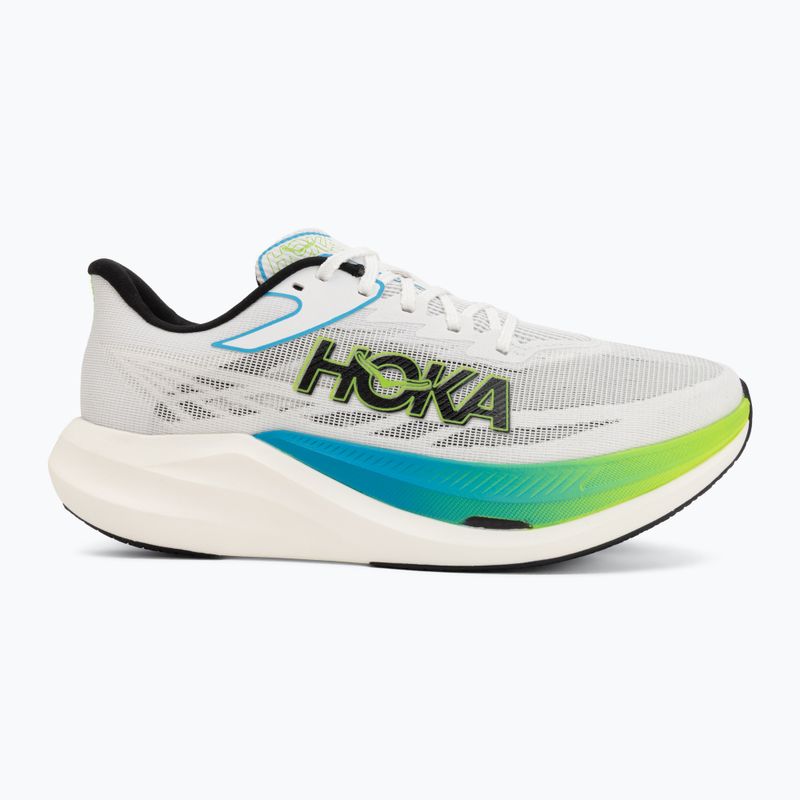 Bėgimo batai HOKA Rocket X 3 frost/electric lime 2