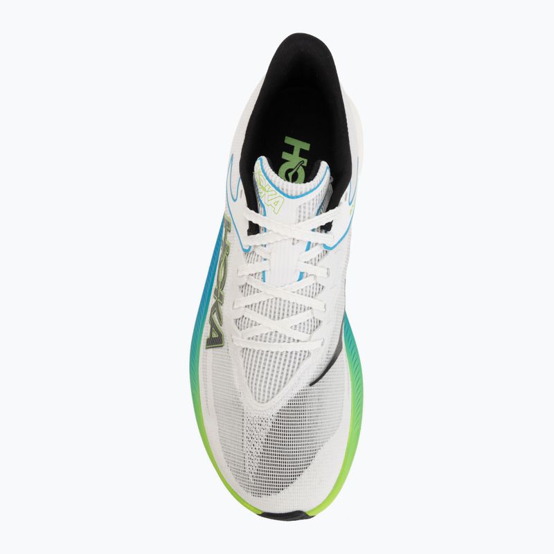 Bėgimo batai HOKA Rocket X 3 frost/electric lime 5