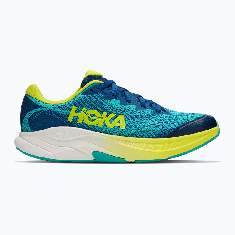 Vaikiški bėgimo bateliai HOKA Rincon 4 electric aqua/neon hoka citrus 2