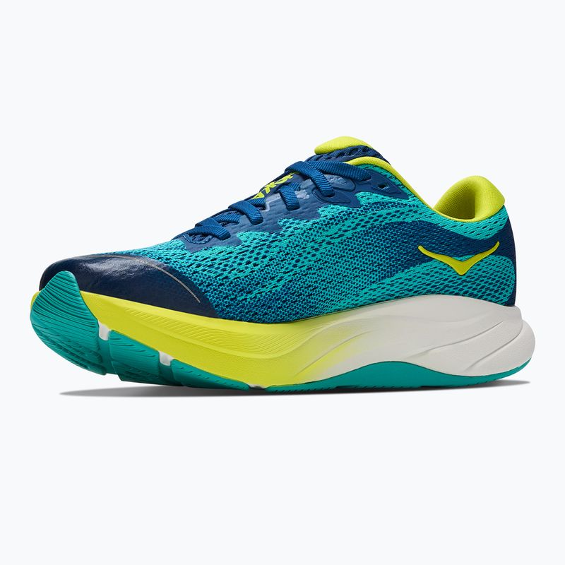 Vaikiški bėgimo bateliai HOKA Rincon 4 electric aqua/neon hoka citrus 4