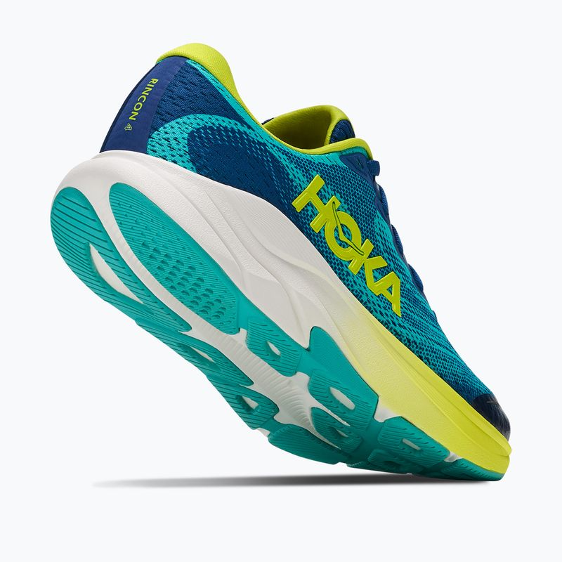 Vaikiški bėgimo bateliai HOKA Rincon 4 electric aqua/neon hoka citrus 5