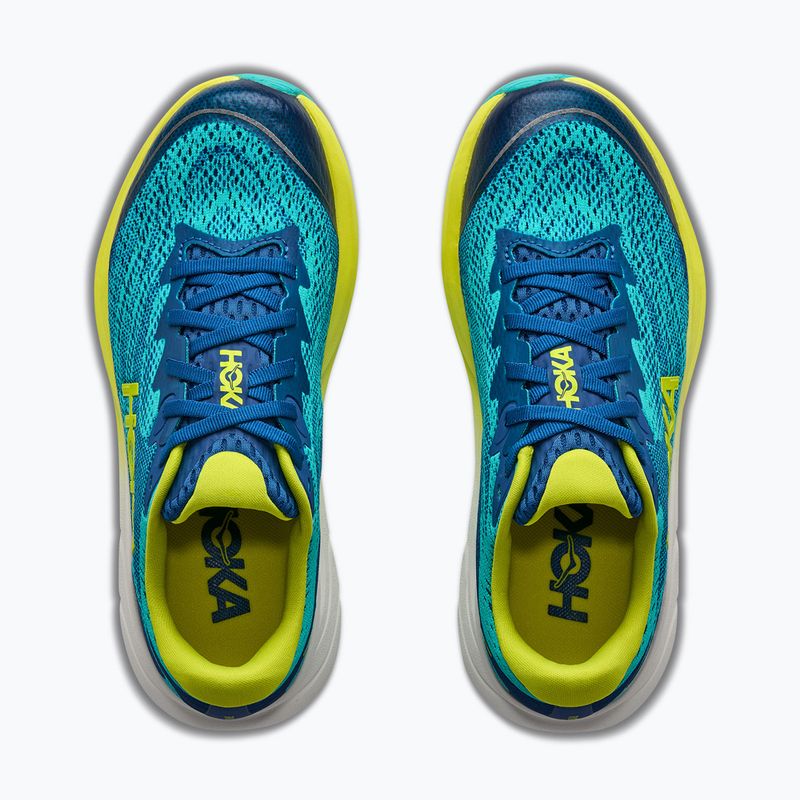 Vaikiški bėgimo bateliai HOKA Rincon 4 electric aqua/neon hoka citrus 8