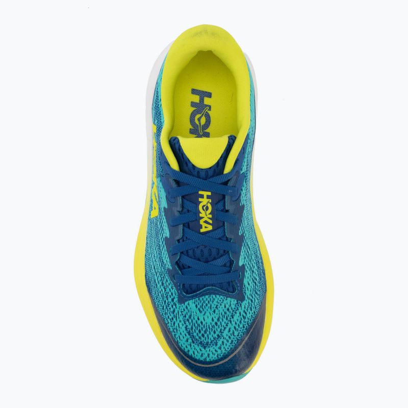Vaikiški bėgimo bateliai HOKA Rincon 4 electric aqua/neon hoka citrus 5