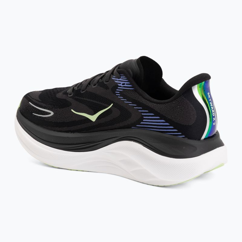 Vyriški bėgimo batai HOKA Skyward X 2 carbon black/neon nebula 3