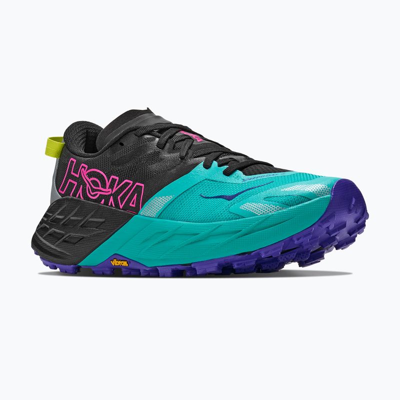 Moteriški bėgimo batai HOKA Speedgoat 7 black/electric aqua