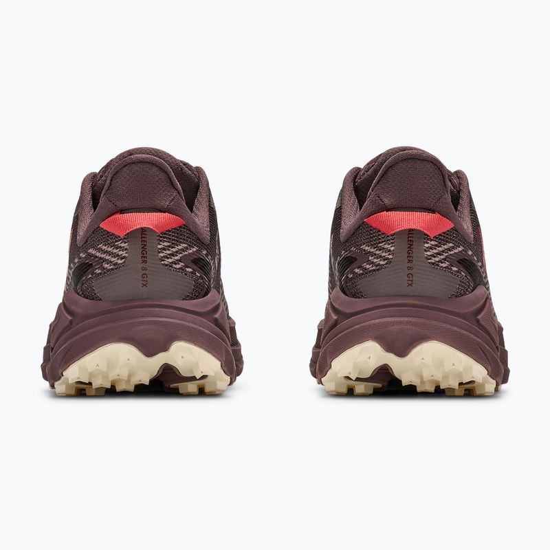 Moteriški bėgimo batai HOKA Challenger 8 GTX black/varsity burgundy 4