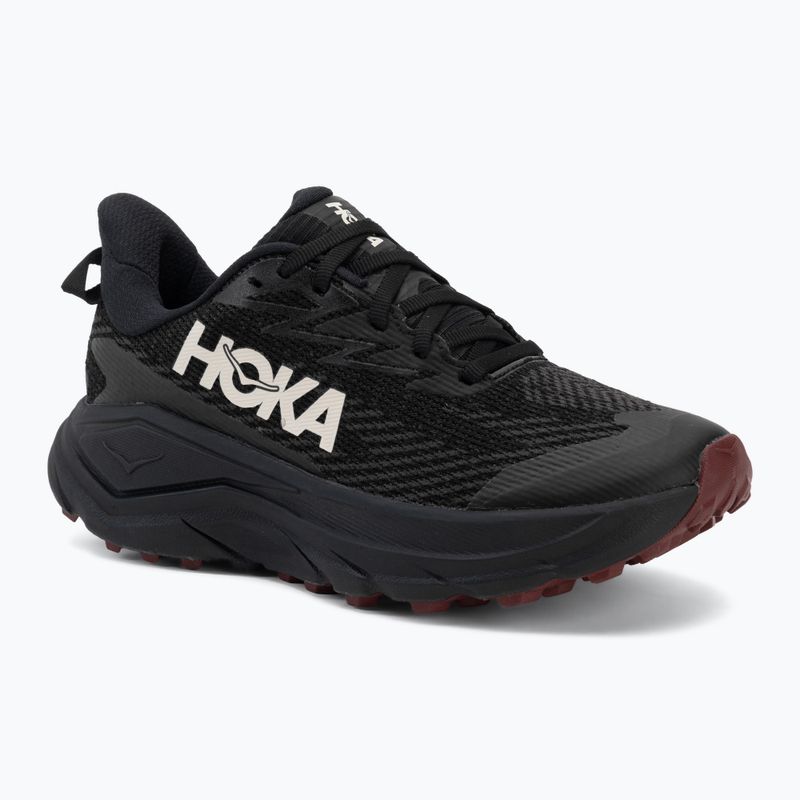 Moteriški bėgimo batai HOKA Challenger 8 GTX black/varsity burgundy