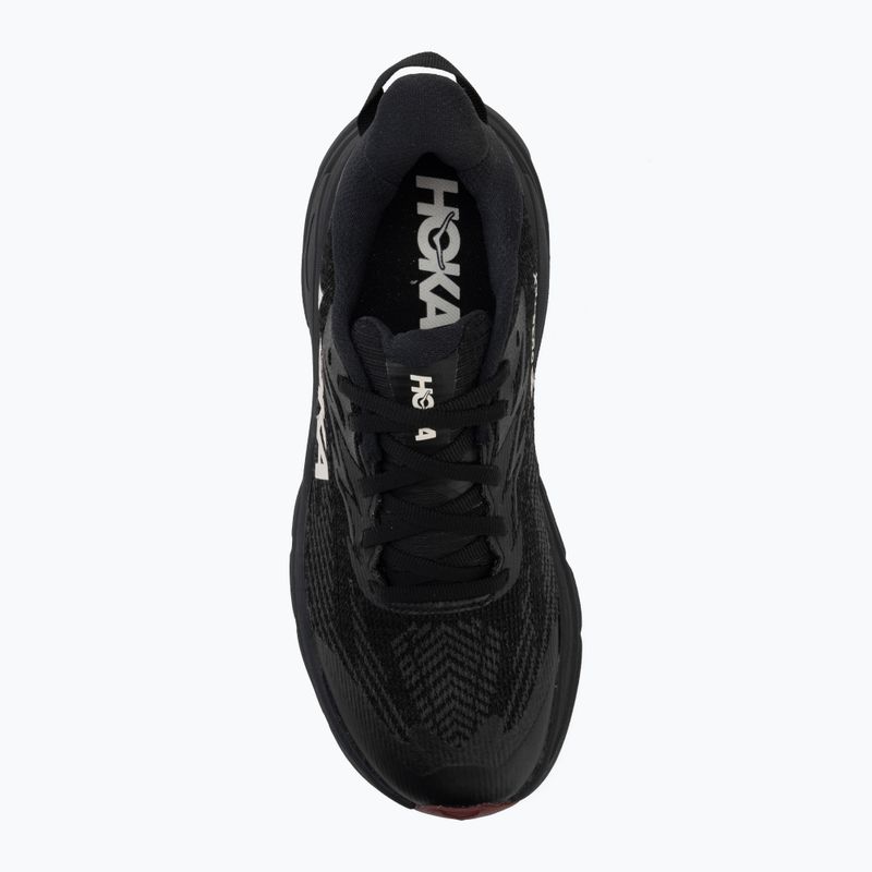 Moteriški bėgimo batai HOKA Challenger 8 GTX black/varsity burgundy 5