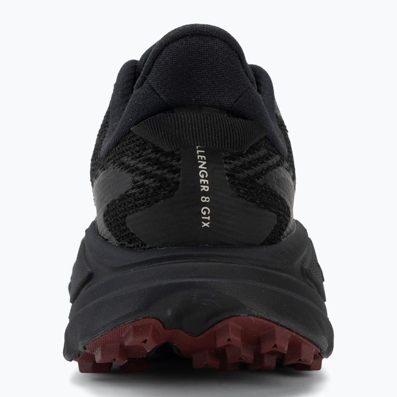 Moteriški bėgimo batai HOKA Challenger 8 GTX black/varsity burgundy 6