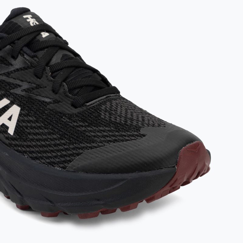 Moteriški bėgimo batai HOKA Challenger 8 GTX black/varsity burgundy 7