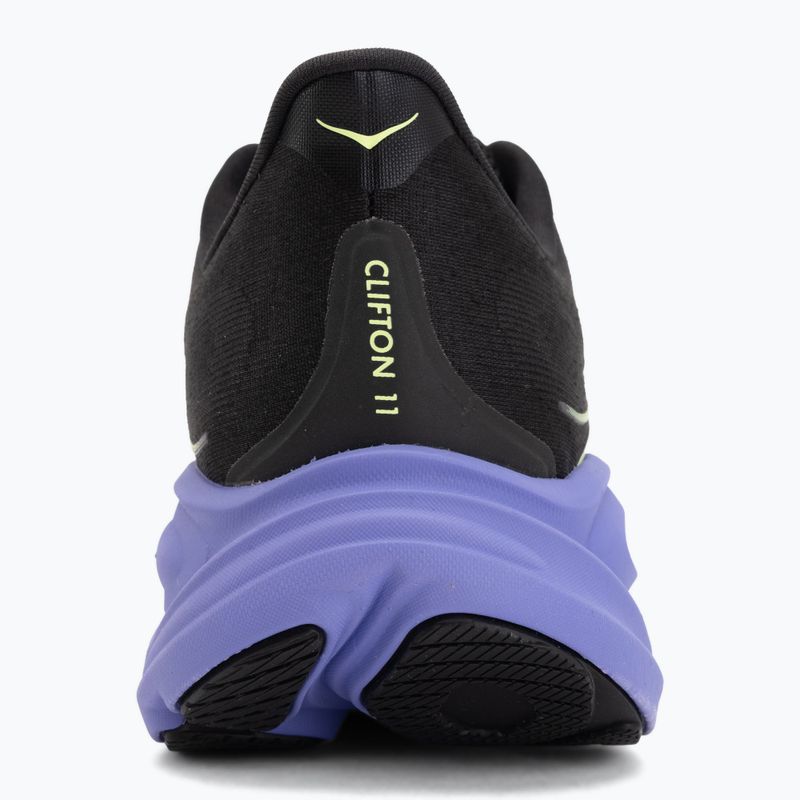 Vyriški bėgimo batai Hoka Clifton 11 black/neon yuzu 6
