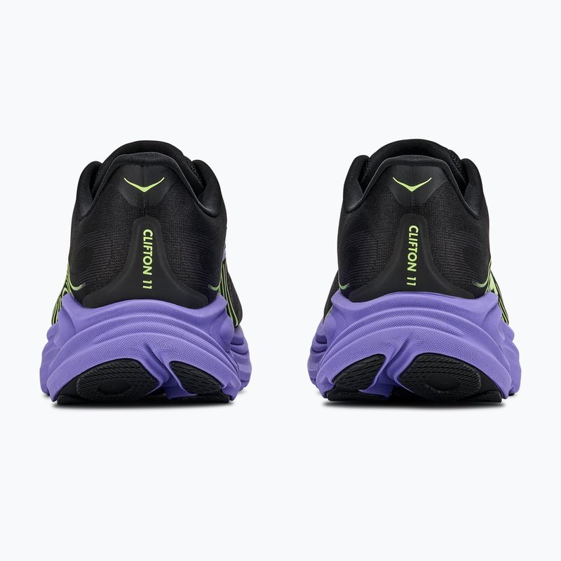 Vyriški bėgimo batai Hoka Clifton 11 black/neon yuzu 4