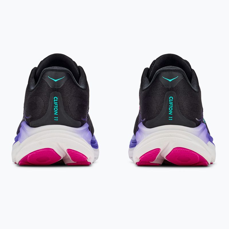 Moteriški bėgimo batai Hoka Clifton 11 black/neon nebula 4