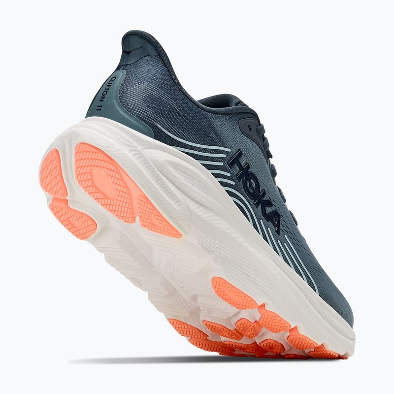 Moteriški bėgimo batai Hoka Clifton 11 faded navy/glimmering blue 3