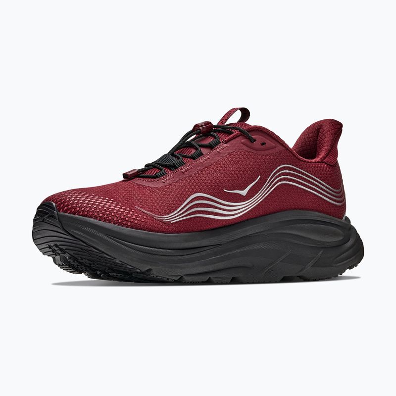 Vyriški bėgimo batai HOKA Clifton 11 GTX varsity burgundy/carbon black 4