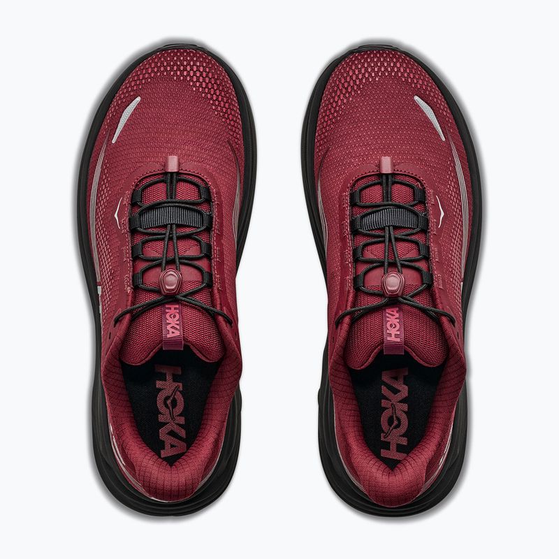 Vyriški bėgimo batai HOKA Clifton 11 GTX varsity burgundy/carbon black 8