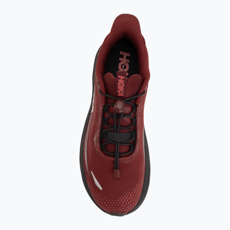 Vyriški bėgimo batai HOKA Clifton 11 GTX varsity burgundy/carbon black 5