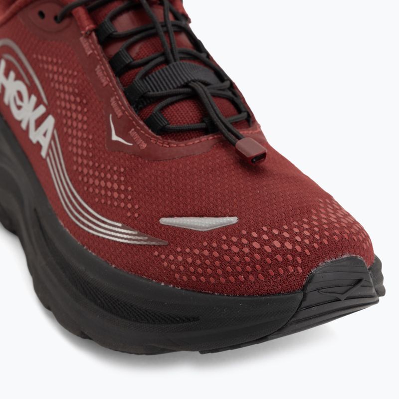 Vyriški bėgimo batai HOKA Clifton 11 GTX varsity burgundy/carbon black 7