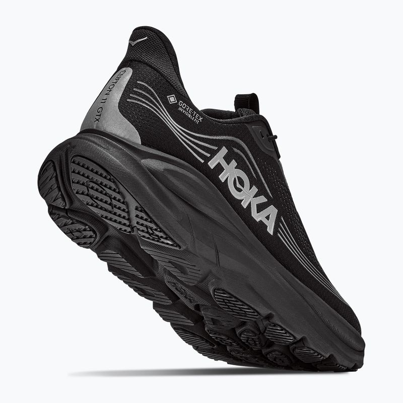 Moteriški bėgimo batai HOKA Clifton 11 GTX black/black 3