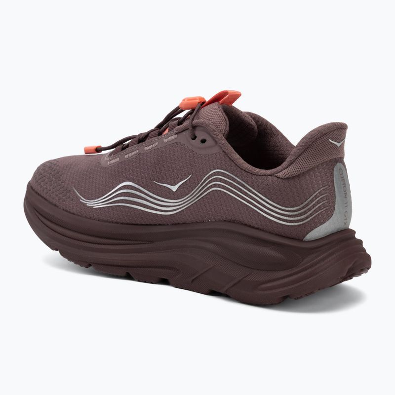 Moteriški bėgimo batai HOKA Clifton 11 GTX smoky quartz/deep mauve 3