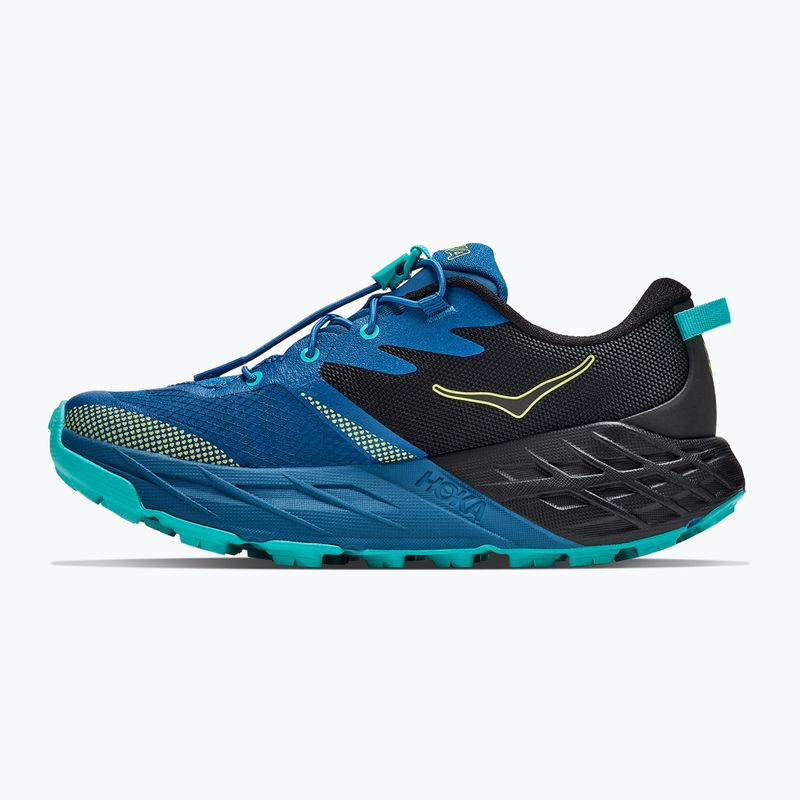 Vaikiški bėgimo bateliai HOKA Speedgoat 7 black/night glow blue 3