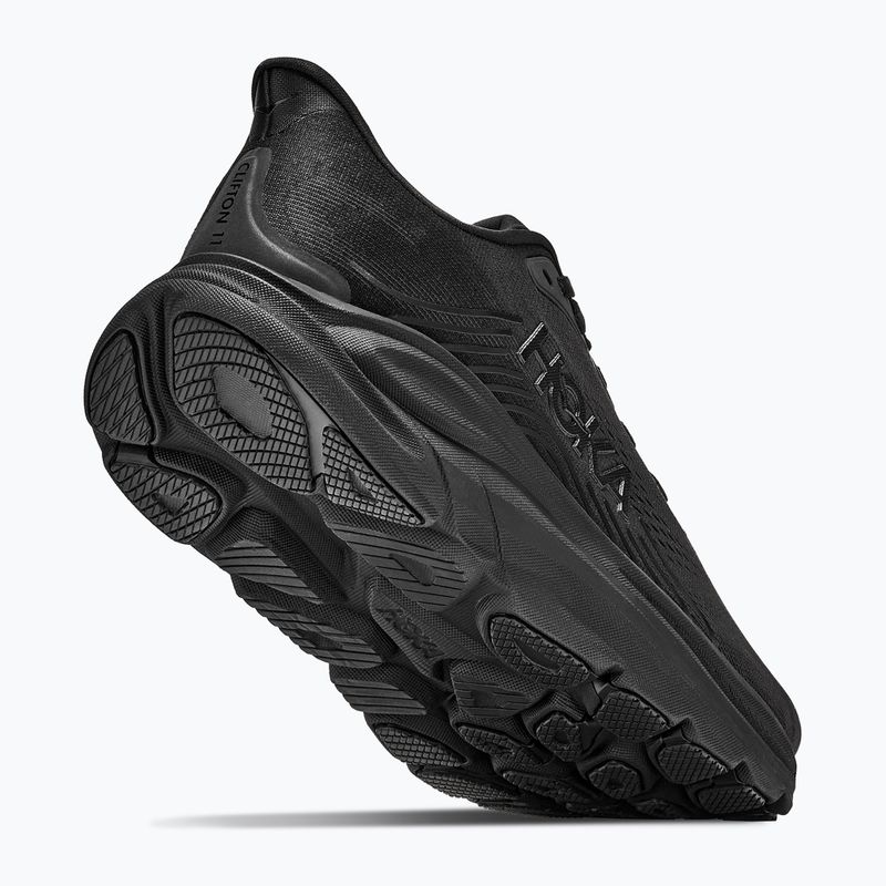 Vyriški bėgimo batai HOKA Clifton 11 Wide black/black 5