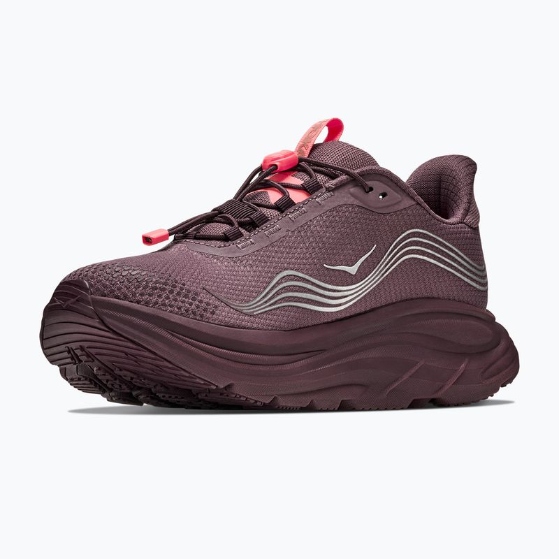 Moteriški bėgimo batai HOKA Clifton 11 GTX Wide smoky quartz/deep mauve 4