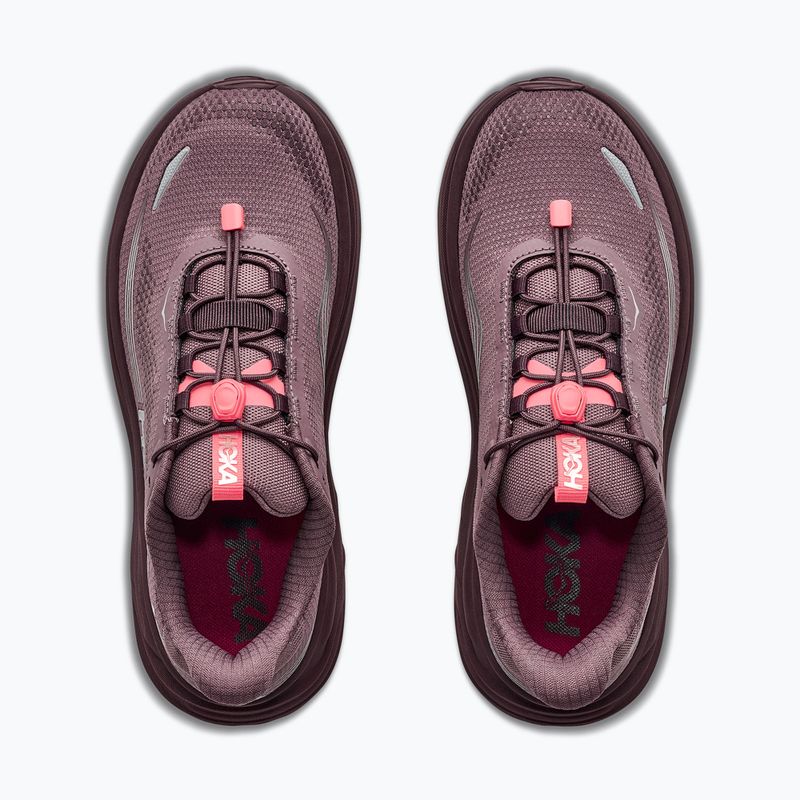 Moteriški bėgimo batai HOKA Clifton 11 GTX Wide smoky quartz/deep mauve 8