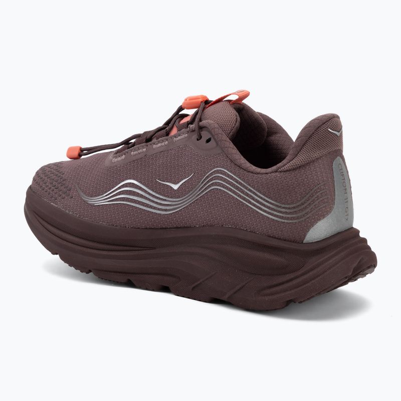 Moteriški bėgimo batai HOKA Clifton 11 GTX Wide smoky quartz/deep mauve 3