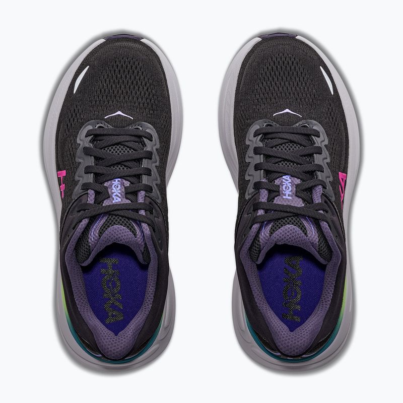 Moteriški bėgimo batai HOKA Bondi 9 black/neon dragonfruit 5