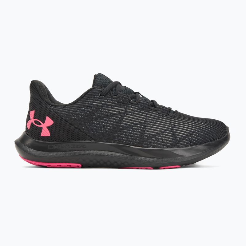 Moteriški bėgimo batai Under Armour Charged Speed Swift black/black/super pink 2