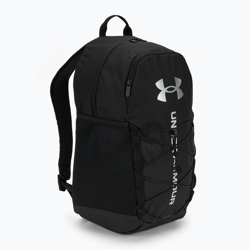 Kuprinė Under Armour Hustle Sport 6.0 26 l black/black/metallic silver 2