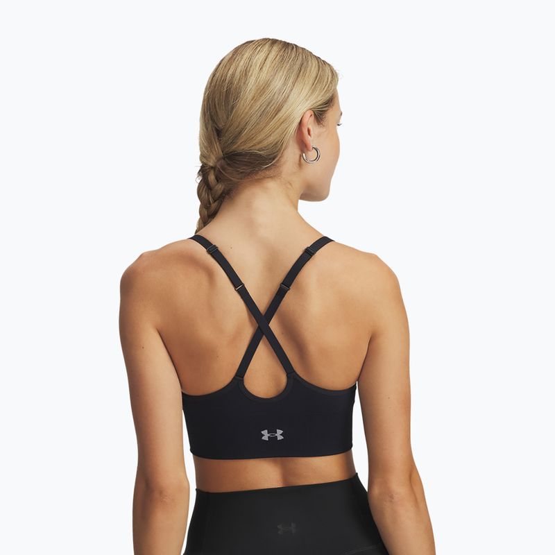 Sportinė liemenėlė Under Armour Vanish Seamless Low black/steel 2