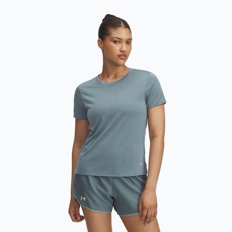 Moteriški bėgimo marškinėliai Under Armour Launch jasper blue/reflective