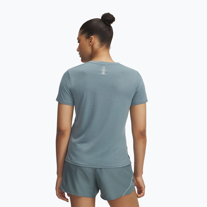 Moteriški bėgimo marškinėliai Under Armour Launch jasper blue/reflective 2