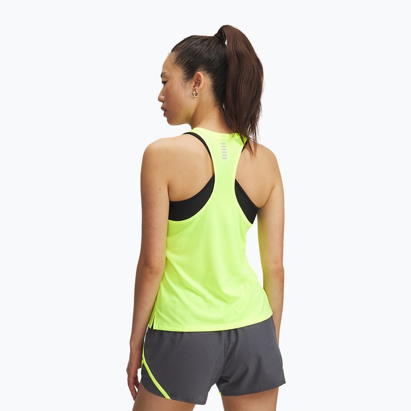 Moteriški bėgimo marškinėliai Under Armour Launch Singlet high vis yellow/reflective 2
