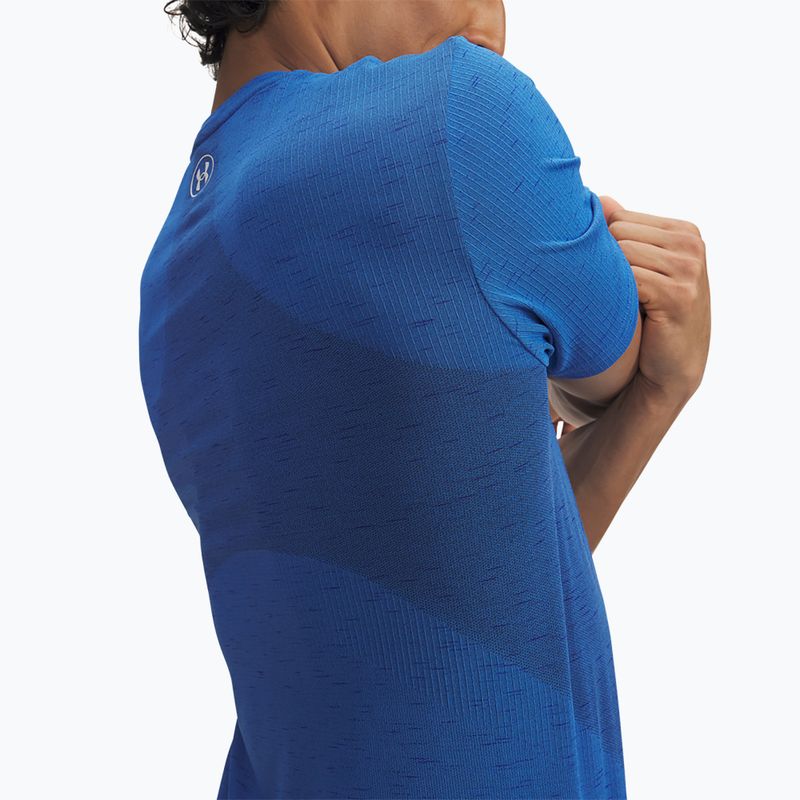 Vyriški treniruočių marškinėliai Under Armour Vanish Seamless Atlantis Blue/White 3