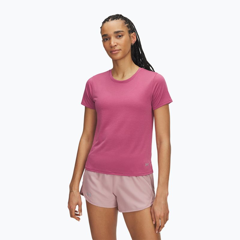 Moteriški bėgimo marškinėliai Under Armour Launch fuchsia dusk/reflective