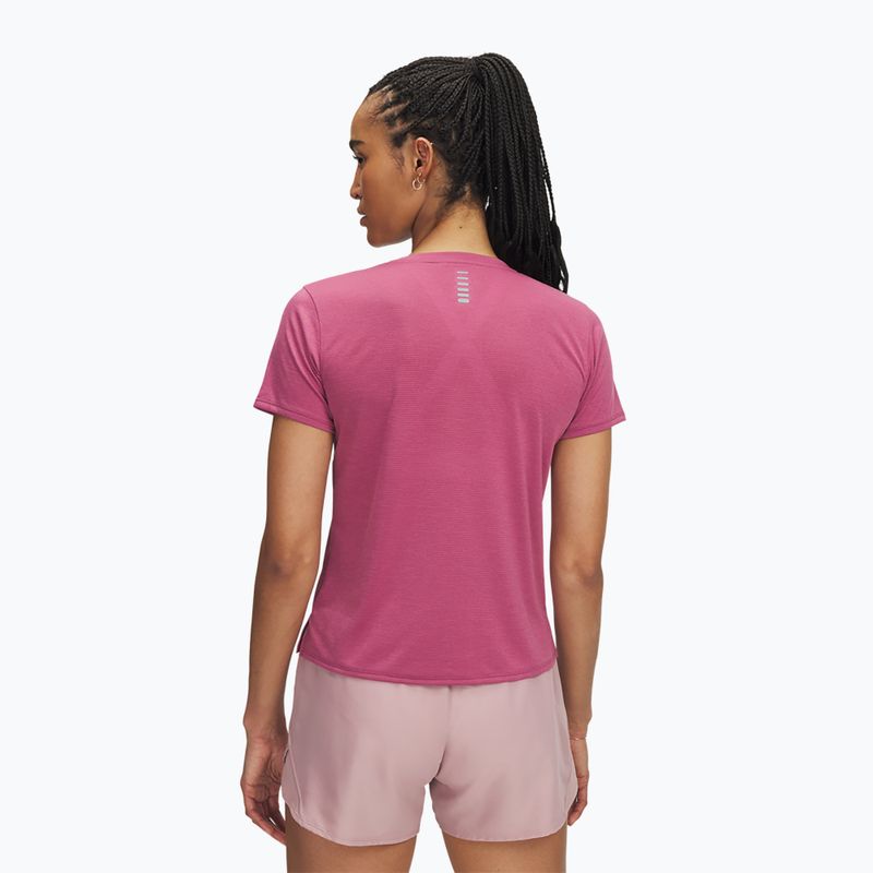Moteriški bėgimo marškinėliai Under Armour Launch fuchsia dusk/reflective 2