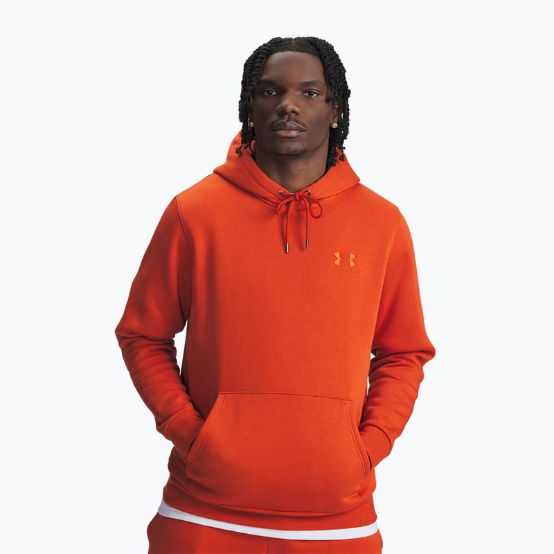 Vyriškas džemperis Under Armour Essential Fleece Hoodie surplus orange/surplus orange