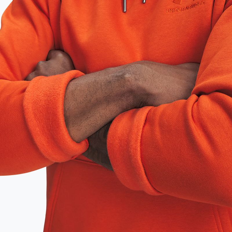 Vyriškas džemperis Under Armour Essential Fleece Hoodie surplus orange/surplus orange 4