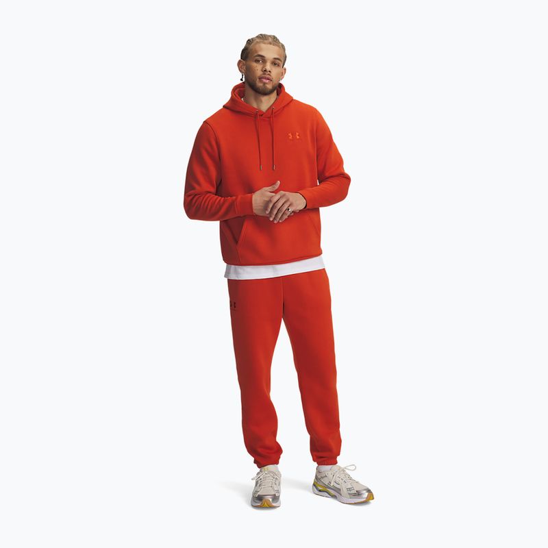 Vyriškos treniruočių kelnės Under Armour Essential Fleece Joggers surplus orange/surplus orange 2