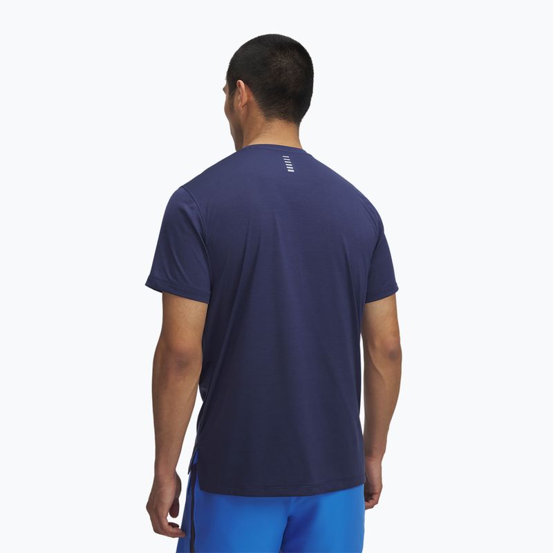 Vyrų bėgimo marškinėliai Under Armour UA Launch washed navy/reflective 2