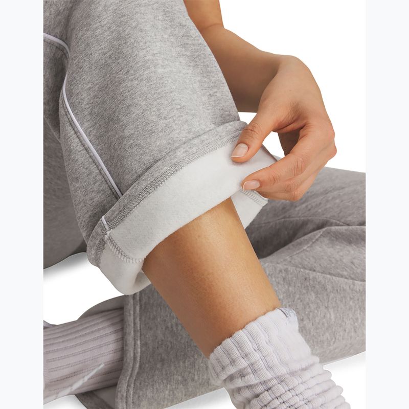 Moteriškos kelnės Under Armour Rival Fleece Piped mod gray light heather white 4