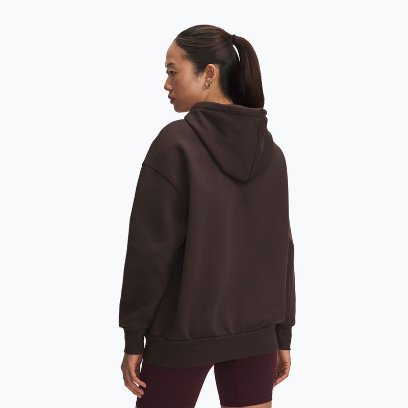 Moteriškas džemperis Under Armour Icon Fleece Hoodie kona brown/white 2