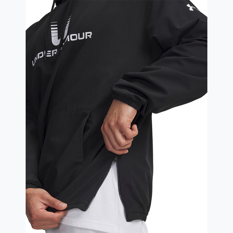 Vyriškas džemperis Under Armour Unstoppable Woven Hoodie black/white 3