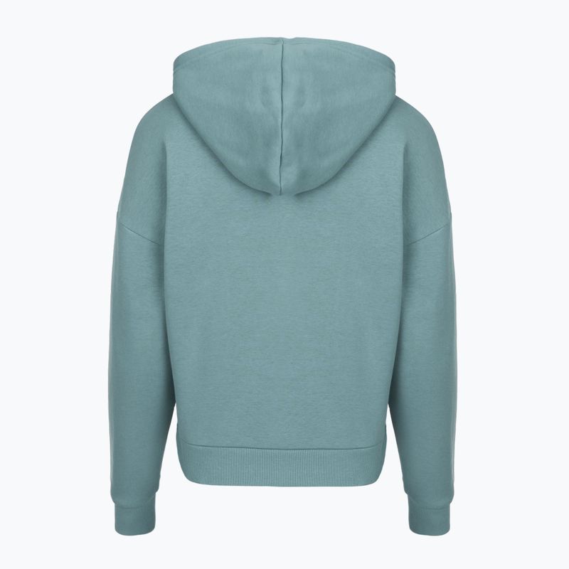 Moteriškas džemperis Under Armour Rival Fleece Piped HZ Hoodie jasper blue/white 4