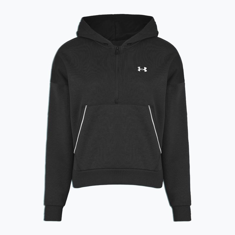 Moteriškas džemperis Under Armour Rival Fleece Piped HZ Hoodie black/white 3