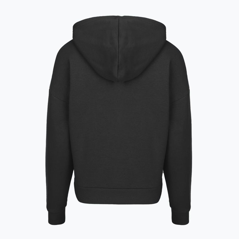 Moteriškas džemperis Under Armour Rival Fleece Piped HZ Hoodie black/white 4